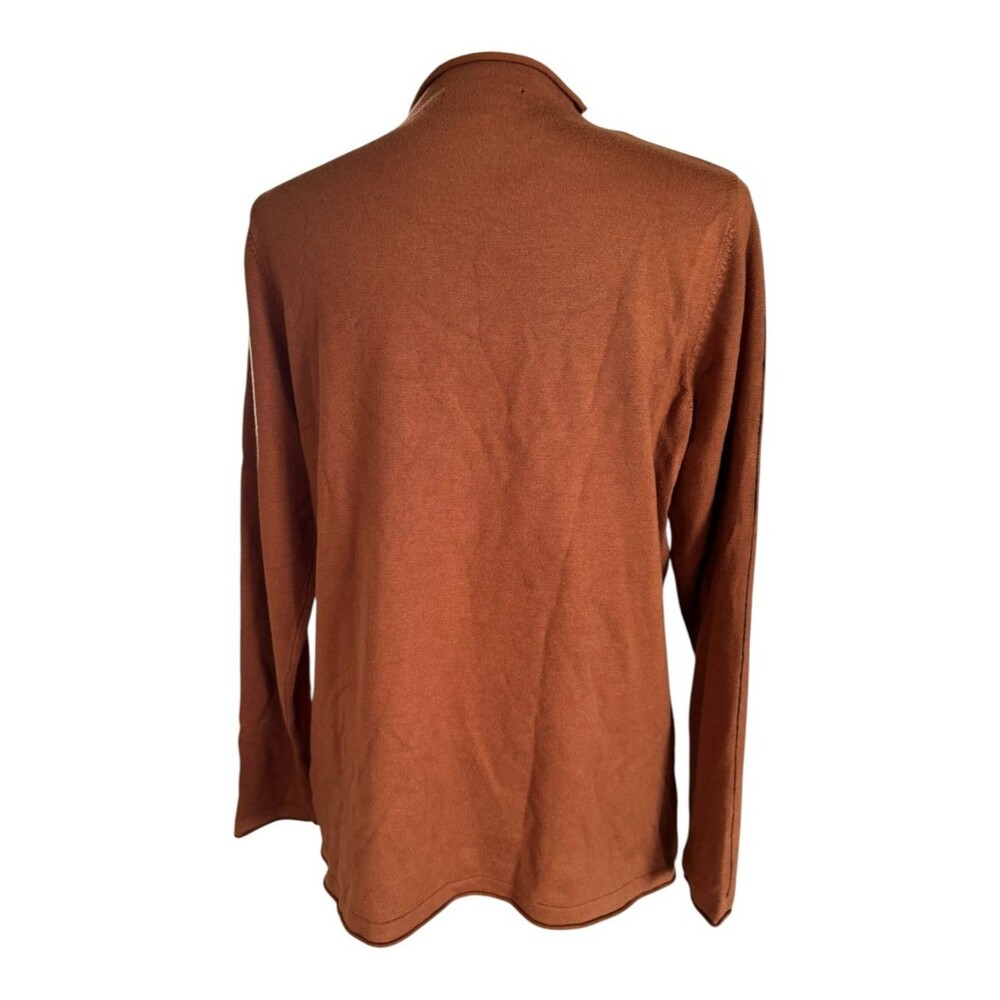 Liverpool Women’s Crewneck Top in Warm Rust Brown - Picture 5 of 9